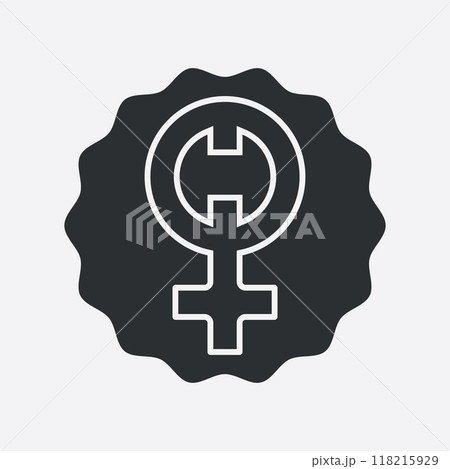 gender illustration logo. 118215929