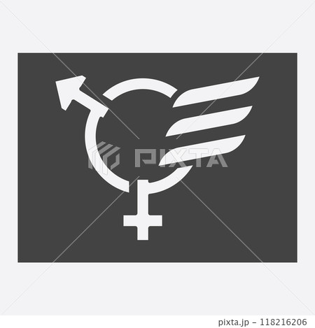 male and female gender logos 118216206