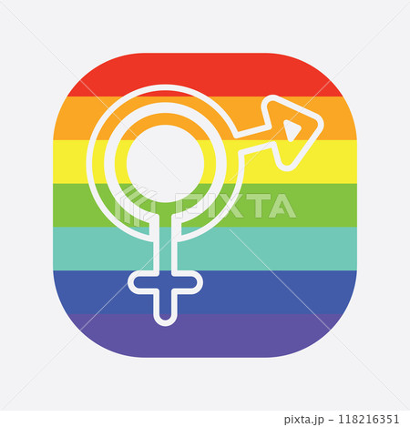 male and female gender logos male and female gender logos 118216351