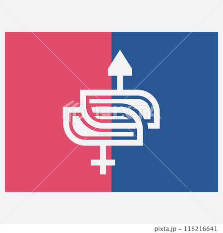 male and female gender logos male and female gender logos 118216641