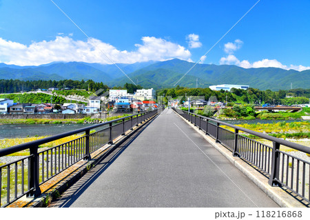 殿島橋/天竜川よりかんてんぱぱガーデン方面を望む(長野県伊那市)【2024.9】 殿島橋/天竜川よりかんてんぱぱガーデン方面を望む(長野県伊那市)【2024.9】 118216868