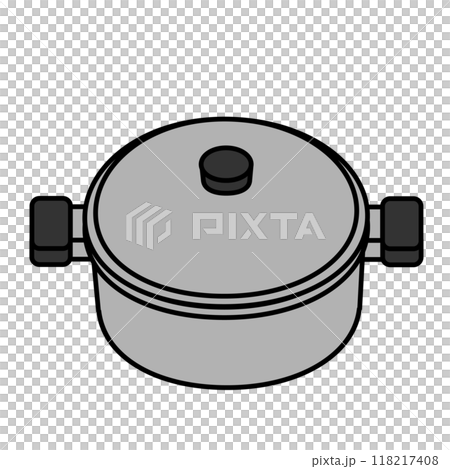 兩隻有蓋鍋的簡單圖解 兩隻有蓋鍋的簡單圖解 118217408