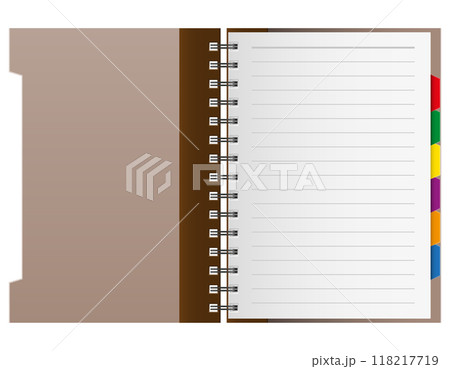 notebook for daily notes and reminders notepad cartoon stock vector illustration 118217719