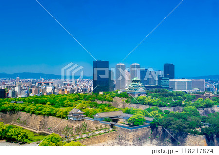 大阪城　都市風景 118217874