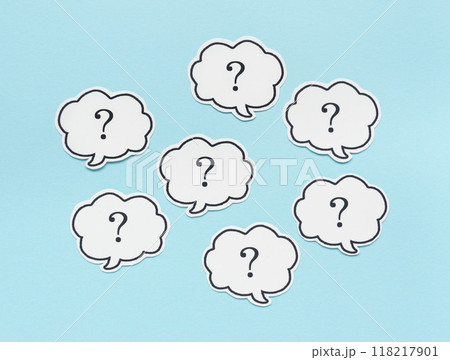 たくさんの？　はてな　クエスチョンマーク　疑問符 118217901