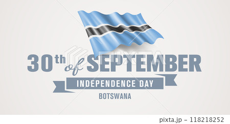 Botswana happy independence day greeting card, banner vector illustration Botswana happy independence day greeting card, banner vector illustration 118218252