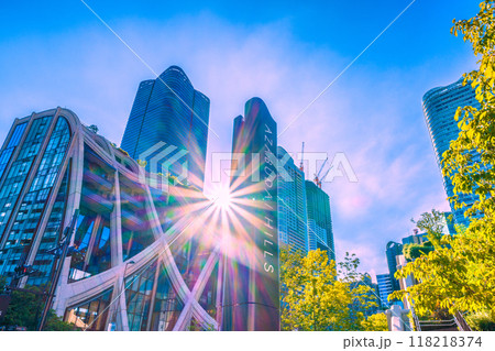 日本の東京都市景観 暑さ続く。麻布台ヒルズなどを望む＝令和6年9月5日 118218374