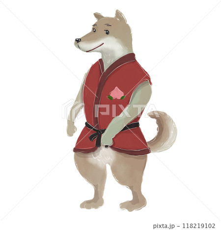 桃太郎の犬のイラスト 桃太郎の犬のイラスト 118219102