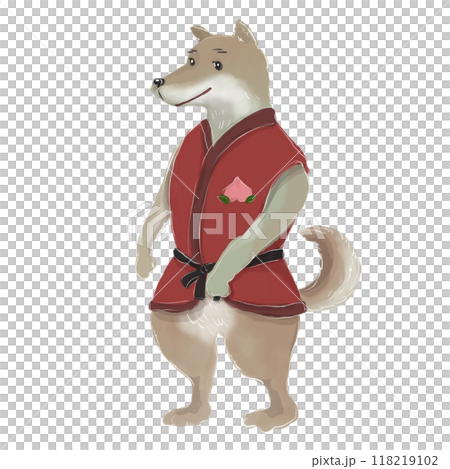 桃太郎の犬のイラスト 桃太郎の犬のイラスト 118219102
