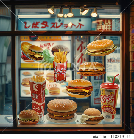 街のハンバーガーショップ 118219116