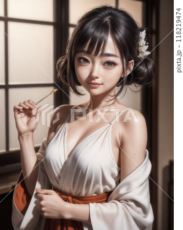 ドレスを着た女性 118219474