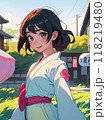 着物を着た女の子 118219480