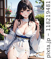 白いビキニの水着の女性 118219481
