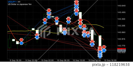 FXトレード(ドル円)履歴チャート 118219638