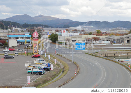 男鹿半島の町風景、寒風山(秋田県 男鹿市) 男鹿半島の町風景、寒風山(秋田県 男鹿市) 118220026