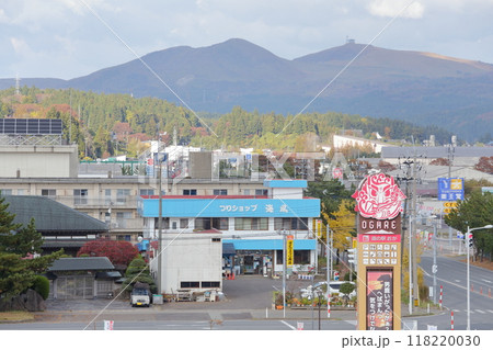 男鹿半島の町風景(寒風山 秋田県 男鹿市) 男鹿半島の町風景(寒風山 秋田県 男鹿市) 118220030