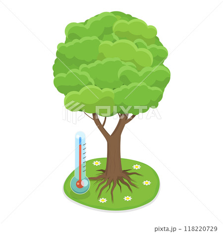 3D Isometric Flat Vector Illustration of Four Seasons, Spring, Summer, Autumn and Winter. Item 3 3D Isometric Flat Vector Illustration of Four Seasons, Spring, Summer, Autumn and Winter. Item 3 118220729
