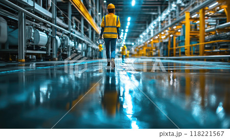 People works in an airplace factory, automation manufacturing process of the Industry. People works in an airplace factory, automation manufacturing process of the Industry. 118221567
