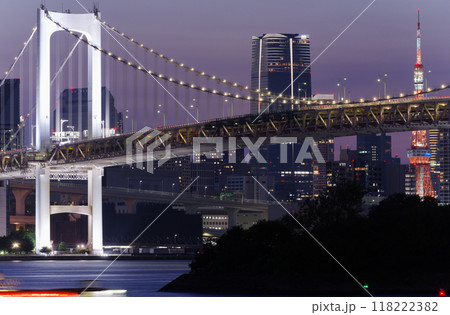 都市夜景　東京湾 118222382