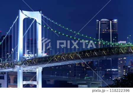 都市夜景　東京湾 118222396