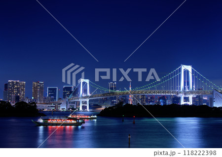 都市夜景　東京湾 118222398