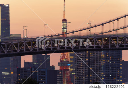 都市夕景 東京湾 都市夕景 東京湾 118222401