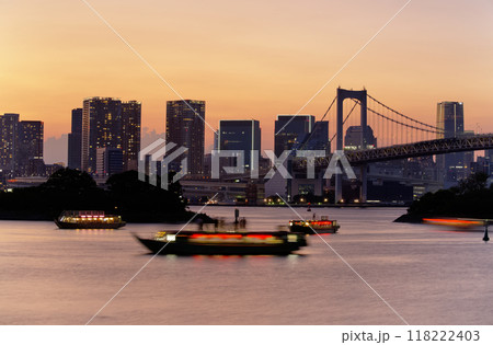 都市夕景 東京湾 都市夕景 東京湾 118222403