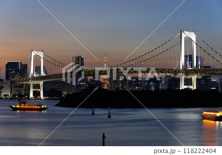 都市夜景　東京湾 118222404