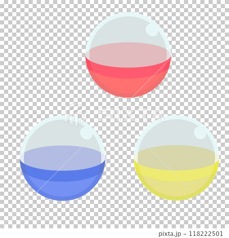 ガチャのカプセルのイラスト 118222501