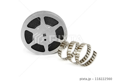Film film isolated on white background. 118222560