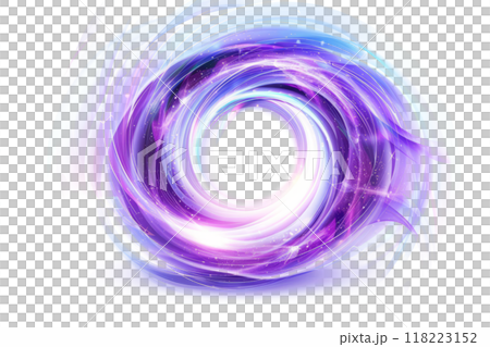 magical portal opening, with swirling vortex and light beams on white background. 118223152