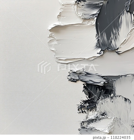 The artwork showcases a blend of black, white, and gray shades, featuring swirling textures that create an illusion of depth and movement, artistically crafted in a modern studio. The artwork showcases a blend of black, white, and gray shades, featuring swirling textures that create an illusion of depth and movement, artistically crafted in a modern studio. 118224035