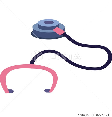 Stethoscope vector medical tool icon on white Stethoscope vector medical tool icon on white 118224671