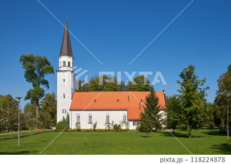 Old ancient Evangelic Lutheran Church of St Berthold in Sigulda, Latvia. Old ancient Evangelic Lutheran Church of St Berthold in Sigulda, Latvia. 118224878