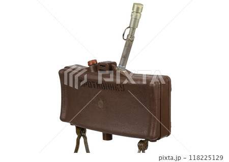 MON-50 soviet copy of American M18 Claymore anti-personnel mine with MUV series fuze. Text on russian - "Toward enemy". 118225129