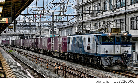 東海道本線の貨物列車 118226006