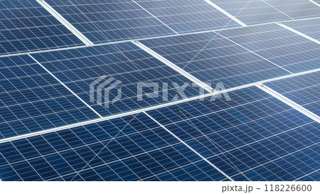A solar panel is shown in a blue color A solar panel is shown in a blue color 118226600