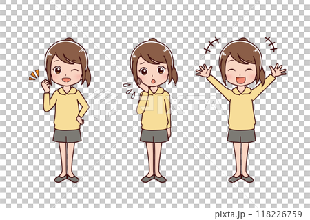 Girl illustration set Girl illustration set 118226759