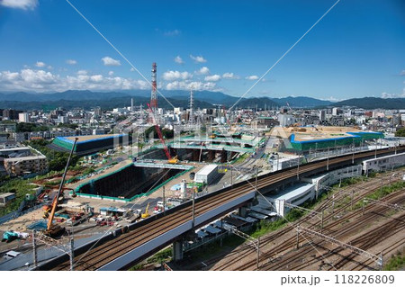 神奈川県相模原市 中央新幹線 神奈川県駅(仮称)工事現場 2024/9/11 118226809