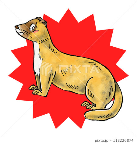 退治されたイタチ 118226874