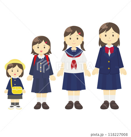 女の子のイラスト 118227008