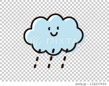 手繪天氣_雨雲 118227434