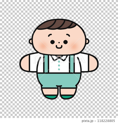 両手を広げた男の子 118228805