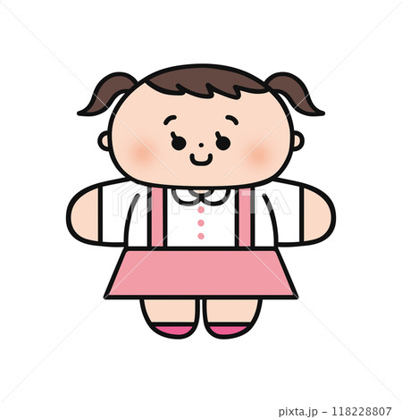 両手を広げた女の子 118228807