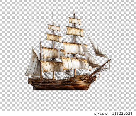 Old vintage rustic worn out wooden sailing ship model PNG transparent background isolated graphic resource Old vintage rustic worn out wooden sailing ship model PNG transparent background isolated graphic resource 118229521