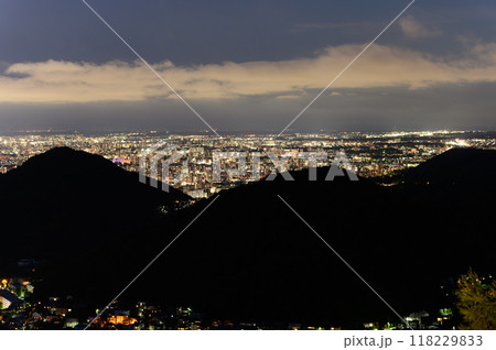夏の大倉山から見た札幌市街の夜景 118229833