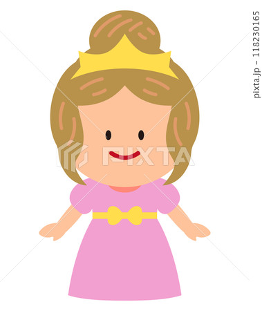 プリンセスの仮装のイラスト 118230165