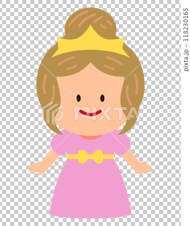 プリンセスの仮装のイラスト 118230165