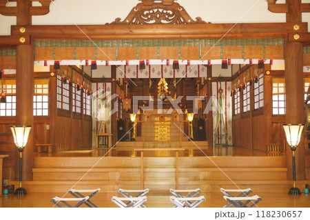 神社の拝殿 若宮八幡社 神社の拝殿 若宮八幡社 118230657