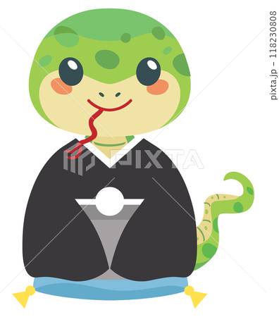 巳年のかわいい蛇 巳年のかわいい蛇 118230808